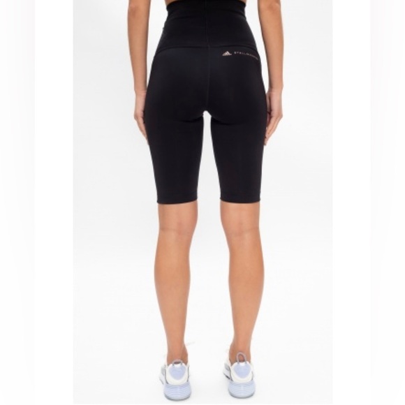 ADIDAS by Stella McCartney BLACK Short leggings with logo - Picture 3 of 8